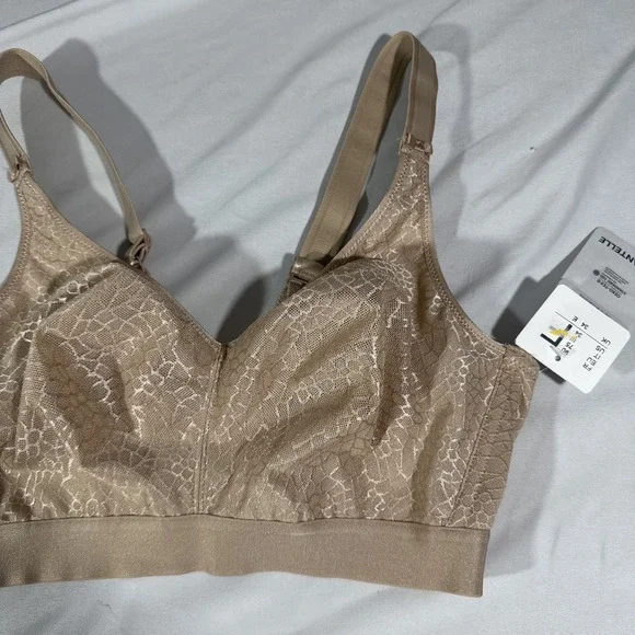 NWT $78 Chantelle [‎ 34DDD US ] C Magnifique Wirefree Bra in Nude #7001